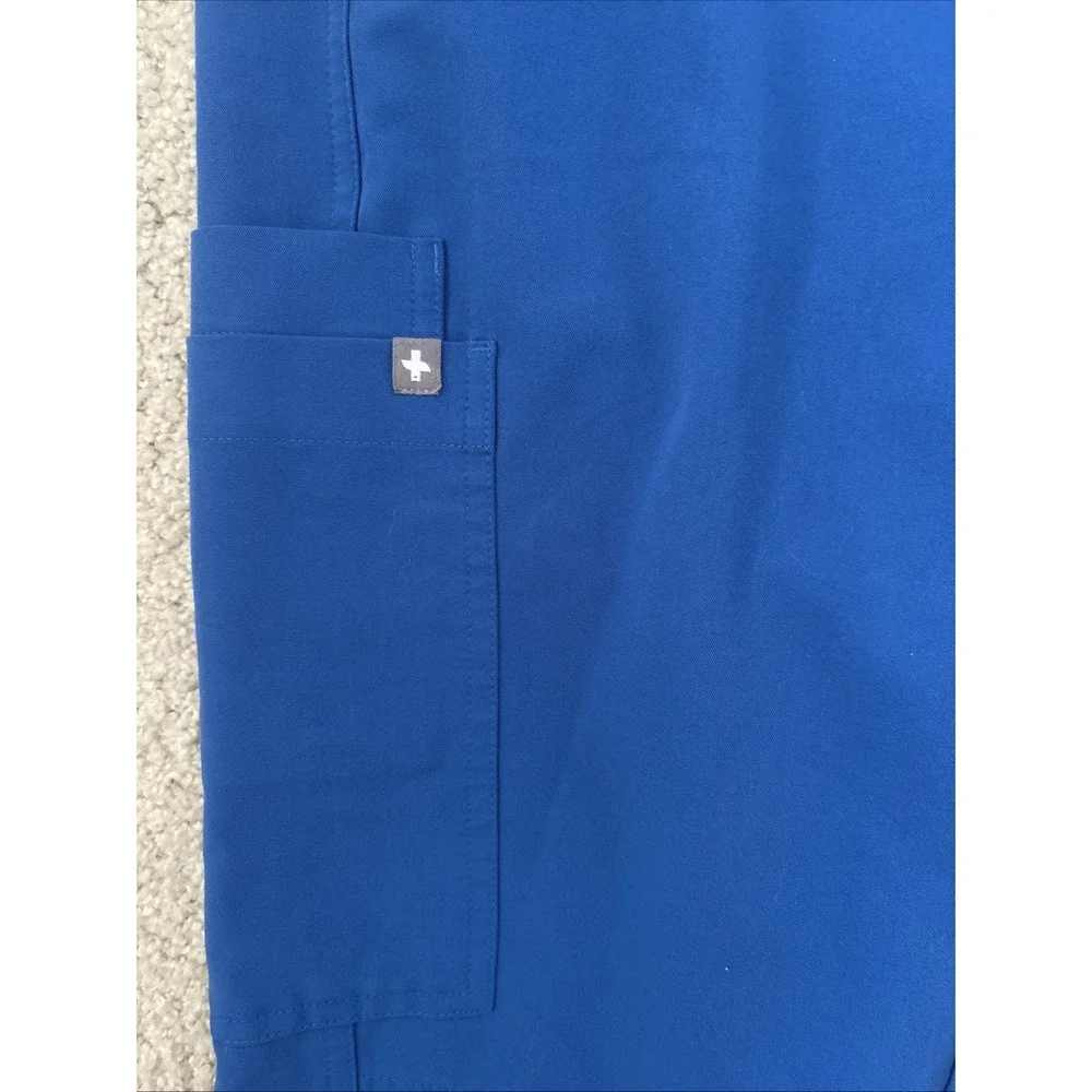 FIGS Men's Royal Blue Axim Cargo Scrub Pants Medical Style T2001S Sz Small S